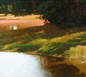 Marc Bohne Oil Landscape Painting - Alberg's Farm