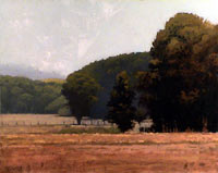 Marc Bohne Oil Landscape Painting - Western Mountain